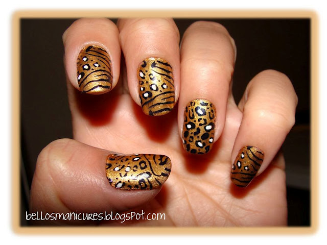 Uñas acrilico leopardo - Imagui